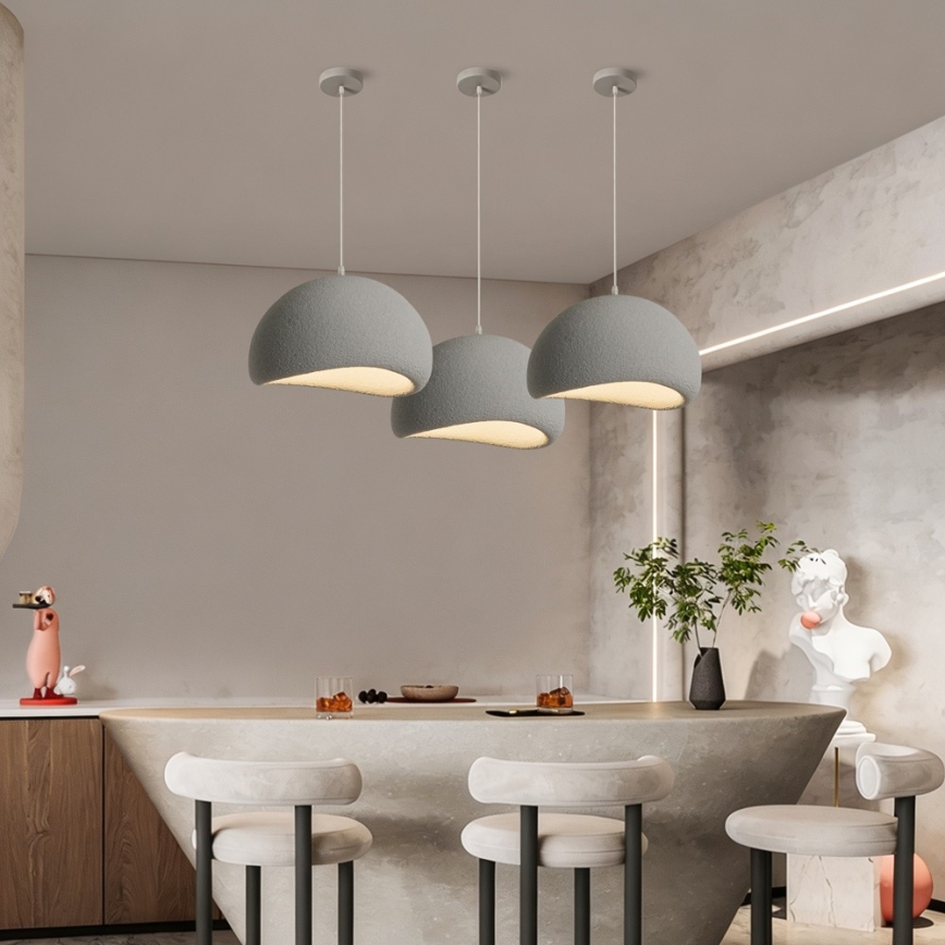 BRILAGI - Suspension sur câble WABI SABI 1xE27/60W/230V Ø 40 cm gris