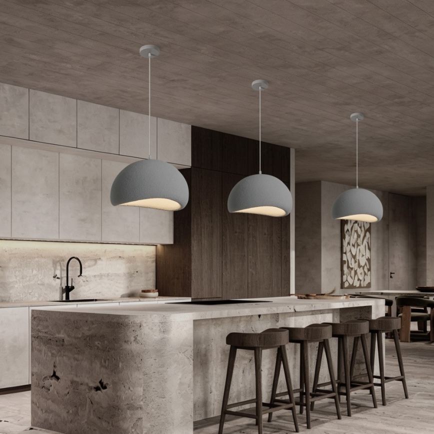 BRILAGI - Suspension sur câble WABI SABI 1xE27/60W/230V Ø 40 cm gris