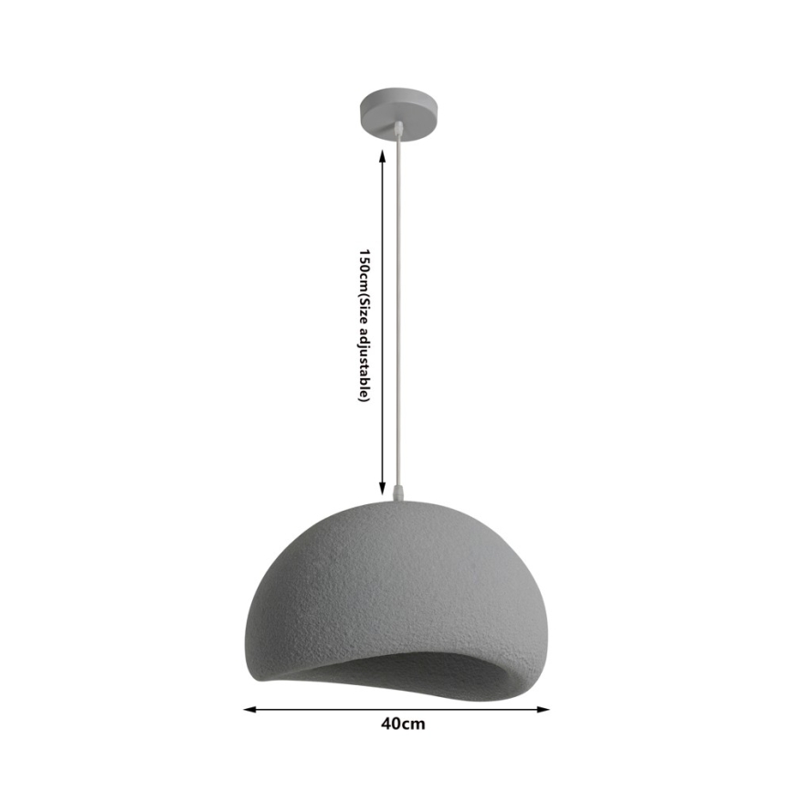 BRILAGI - Suspension sur câble WABI SABI 1xE27/60W/230V Ø 40 cm gris