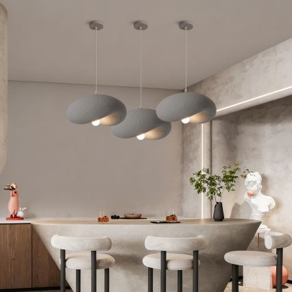 BRILAGI - Suspension sur câble WABI SABI 1xE27/60W/230V Ø 40 cm gris