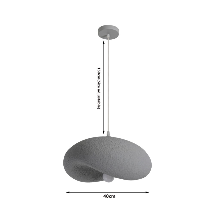 BRILAGI - Suspension sur câble WABI SABI 1xE27/60W/230V Ø 40 cm gris