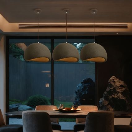 BRILAGI - Suspension sur câble WABI SABI 1xE27/60W/230V Ø 40 cm marron