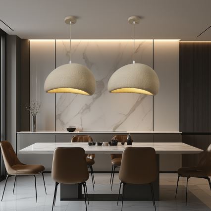 BRILAGI - Suspension sur câble WABI SABI 1xE27/60W/230V Ø 50 cm beige
