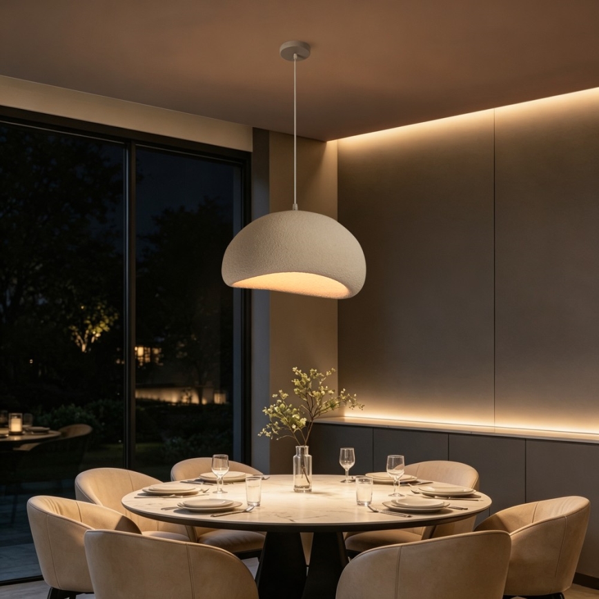 BRILAGI - Suspension sur câble WABI SABI 1xE27/60W/230V Ø 50 cm blanc