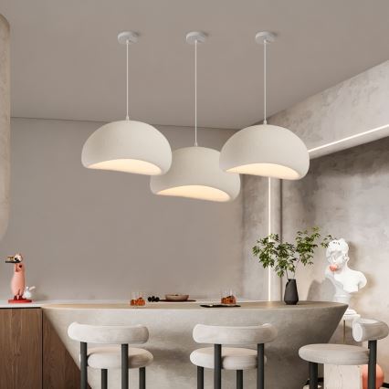 BRILAGI - Suspension sur câble WABI SABI 1xE27/60W/230V Ø 50 cm blanc