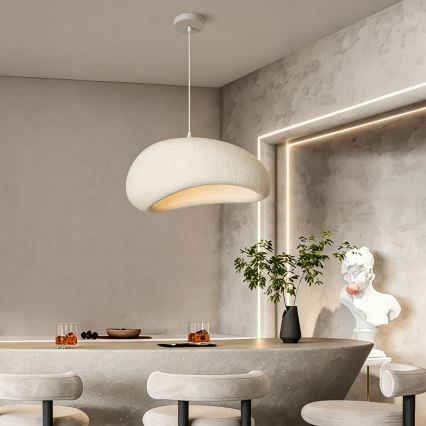 BRILAGI - Suspension sur câble WABI SABI 1xE27/60W/230V Ø 50 cm blanc