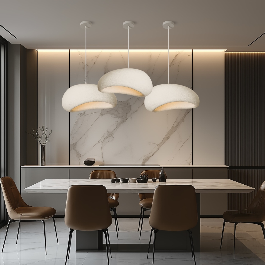 BRILAGI - Suspension sur câble WABI SABI 1xE27/60W/230V Ø 50 cm blanc