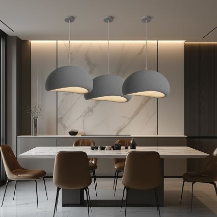 BRILAGI - Suspension sur câble WABI SABI 1xE27/60W/230V Ø 50 cm gris