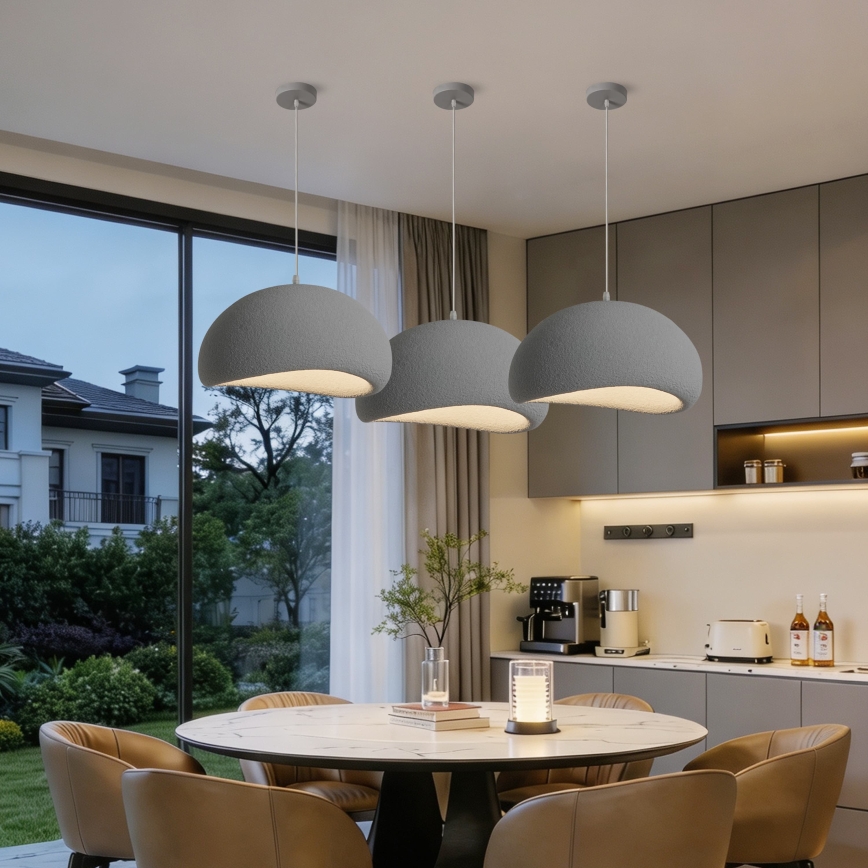 BRILAGI - Suspension sur câble WABI SABI 1xE27/60W/230V Ø 50 cm gris