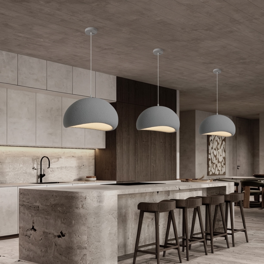 BRILAGI - Suspension sur câble WABI SABI 1xE27/60W/230V Ø 50 cm gris