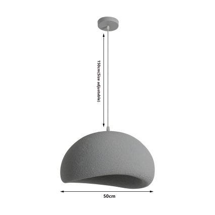 BRILAGI - Suspension sur câble WABI SABI 1xE27/60W/230V Ø 50 cm gris