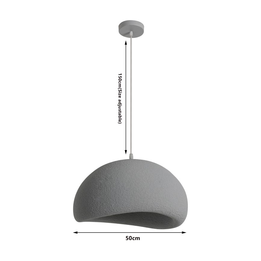 BRILAGI - Suspension sur câble WABI SABI 1xE27/60W/230V Ø 50 cm gris