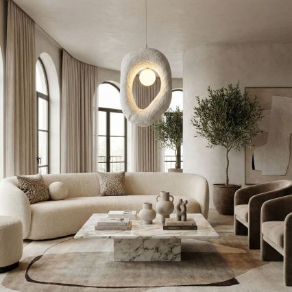 Brilagi - Suspension sur câble WABI SABI 1xG9/8W/230V blanche