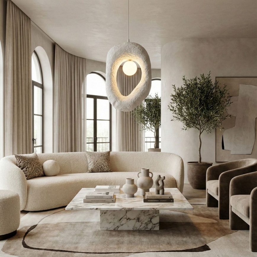 Brilagi - Suspension sur câble WABI SABI 1xG9/8W/230V blanche