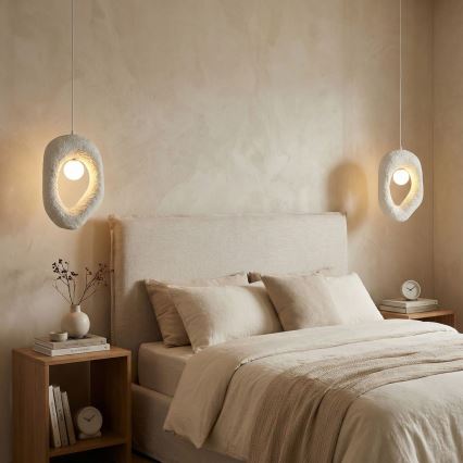 Brilagi - Suspension sur câble WABI SABI 1xG9/8W/230V blanche