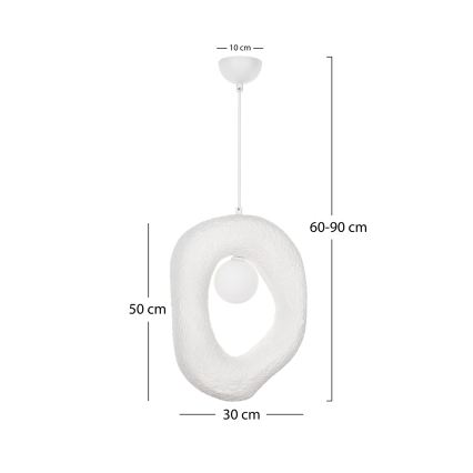 Brilagi - Suspension sur câble WABI SABI 1xG9/8W/230V blanche