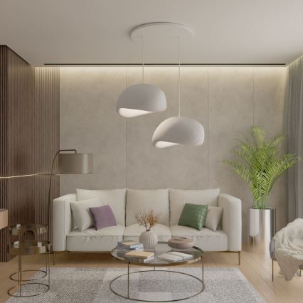 Brilagi - Suspension sur câble WABI SABI 2xE27/40W/230V blanche