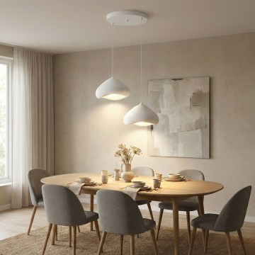 Brilagi - Suspension sur câble WABI SABI 2xE27/40W/230V Ø 45 cm blanc