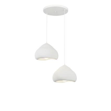 Brilagi - Suspension sur câble WABI SABI 2xE27/40W/230V Ø 45 cm blanc