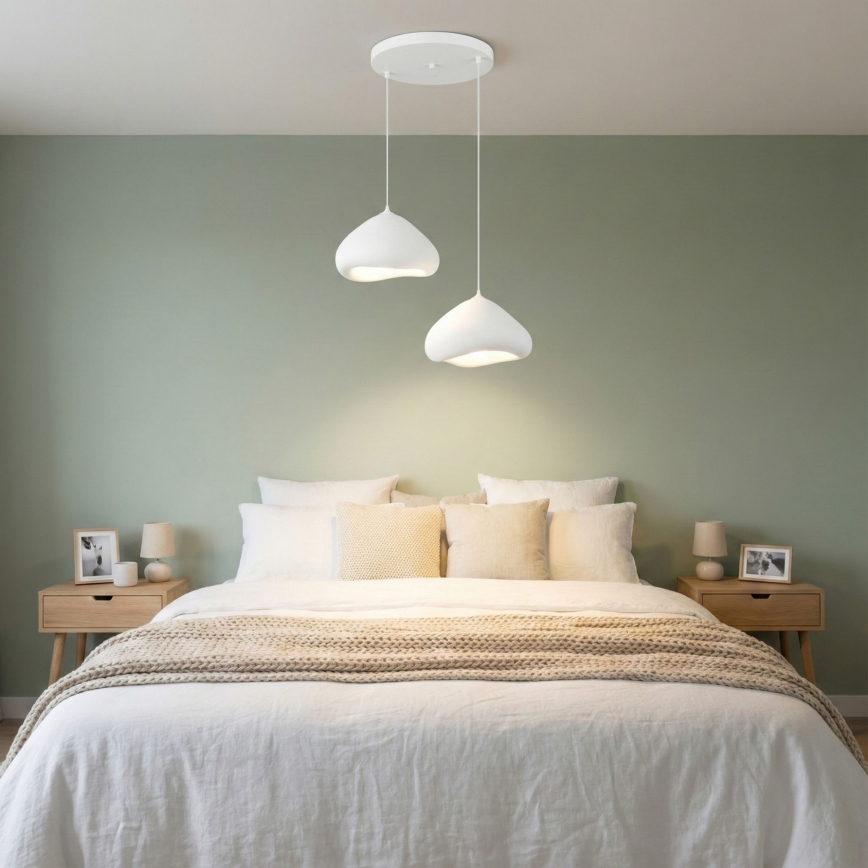 Brilagi - Suspension sur câble WABI SABI 2xE27/40W/230V Ø 45 cm blanc