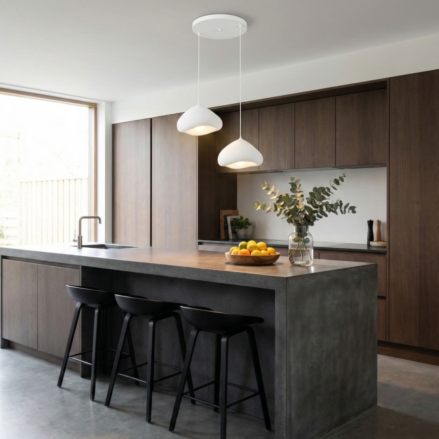 Brilagi - Suspension sur câble WABI SABI 2xE27/40W/230V Ø 45 cm blanc