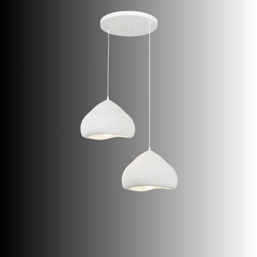 Brilagi - Suspension sur câble WABI SABI 2xE27/40W/230V Ø 45 cm blanc