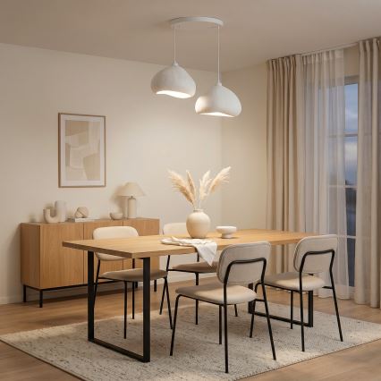 Brilagi - Suspension sur câble WABI SABI 2xE27/40W/230V Ø 45 cm blanc