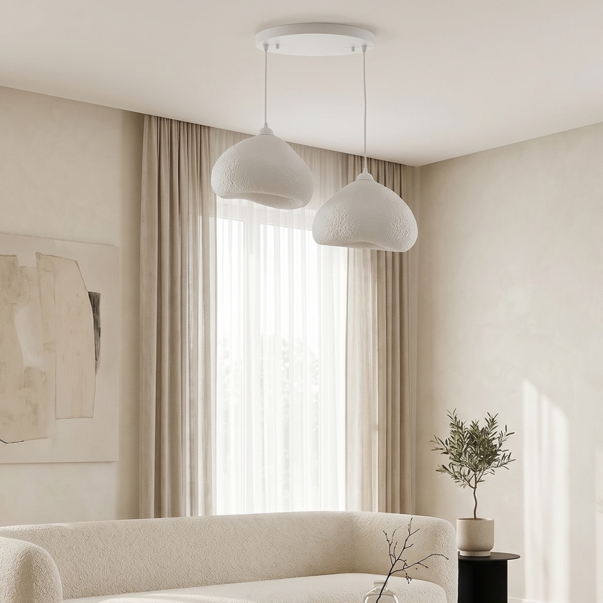 Brilagi - Suspension sur câble WABI SABI 2xE27/40W/230V Ø 45 cm blanc