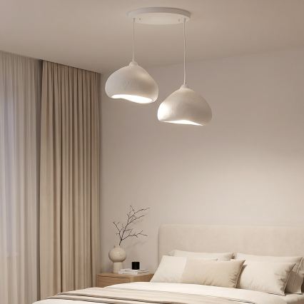 Brilagi - Suspension sur câble WABI SABI 2xE27/40W/230V Ø 45 cm blanc