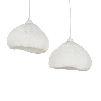 Brilagi - Suspension sur câble WABI SABI 2xE27/40W/230V Ø 45 cm blanc