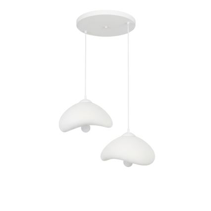 Brilagi - Suspension sur câble WABI SABI 2xE27/40W/230V Ø 45 cm blanche