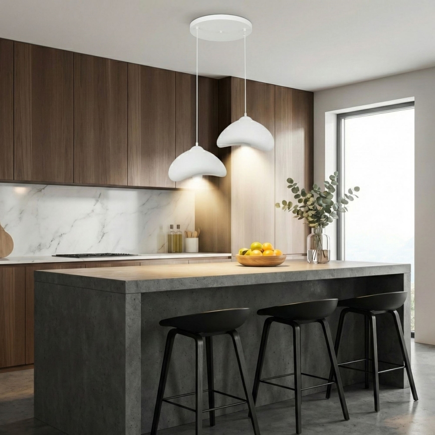 Brilagi - Suspension sur câble WABI SABI 2xE27/40W/230V Ø 45 cm blanche