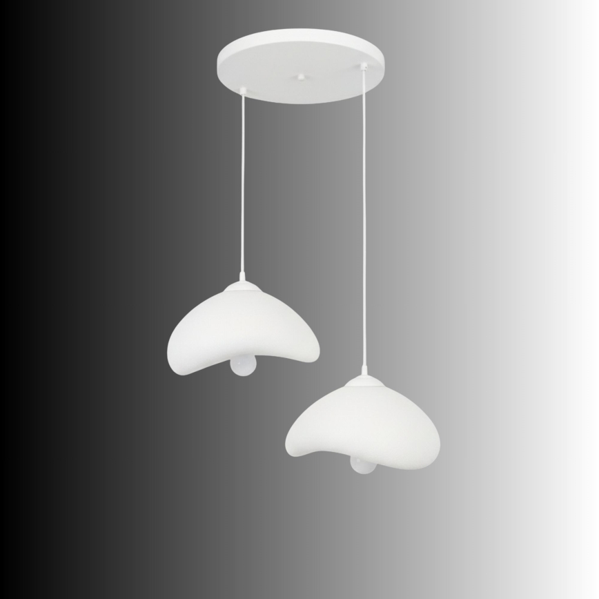 Brilagi - Suspension sur câble WABI SABI 2xE27/40W/230V Ø 45 cm blanche