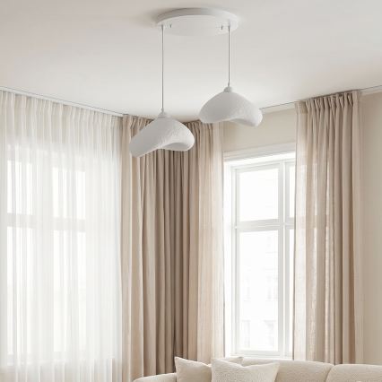 Brilagi - Suspension sur câble WABI SABI 2xE27/40W/230V Ø 45 cm blanche