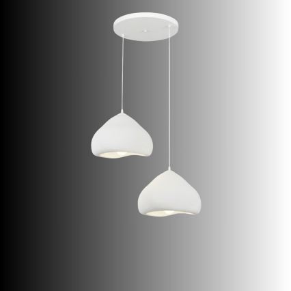 Brilagi - Suspension sur câble WABI SABI 2xE27/40W/230V Ø 45 cm blanche