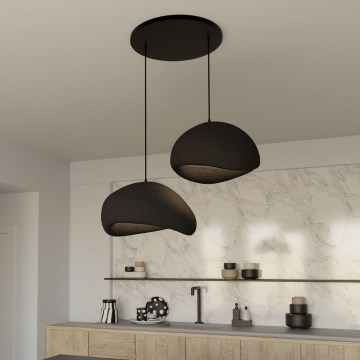Brilagi - Suspension sur câble WABI SABI 2xE27/40W/230V Ø 60 cm noire