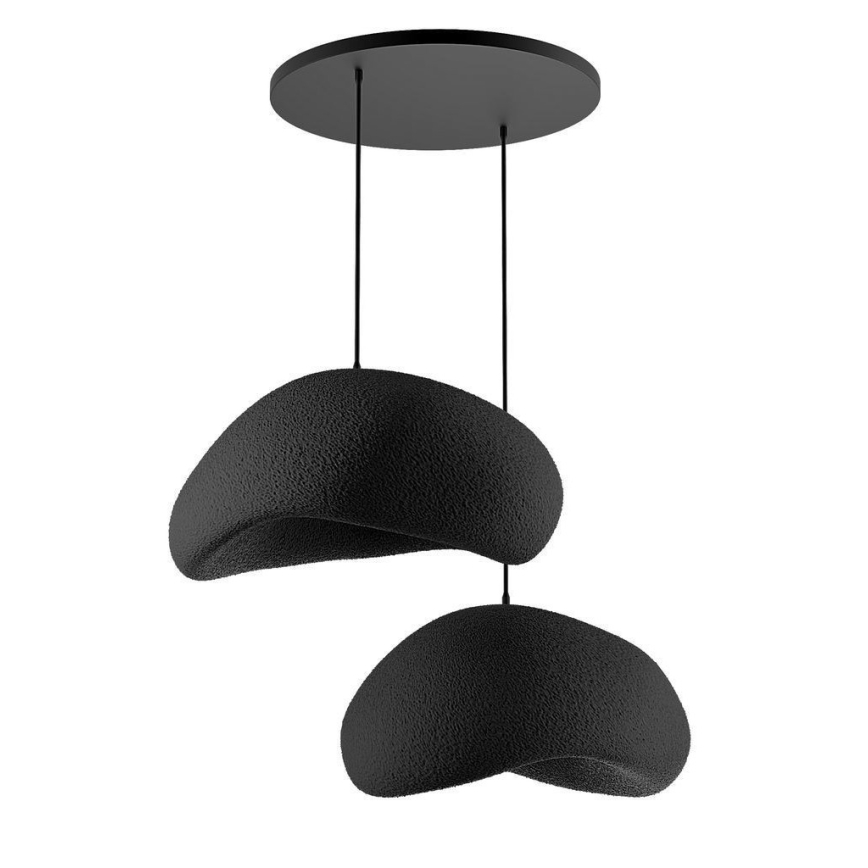 Brilagi - Suspension sur câble WABI SABI 2xE27/40W/230V Ø 60 cm noire