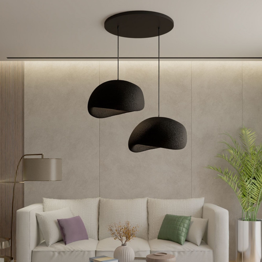 Brilagi - Suspension sur câble WABI SABI 2xE27/40W/230V Ø 60 cm noire