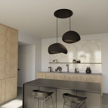 Brilagi - Suspension sur câble WABI SABI 2xE27/40W/230V Ø 60 cm noire