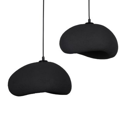 Brilagi - Suspension sur câble WABI SABI 2xE27/40W/230V Ø 60 cm noire