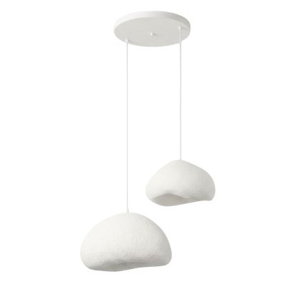 Brilagi - Suspension sur câble WABI SABI 2xE27/40W/230V Ø 70 cm blanche