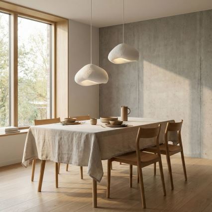 Brilagi - Suspension sur câble WABI SABI 2xE27/40W/230V Ø 70 cm blanche