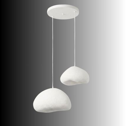Brilagi - Suspension sur câble WABI SABI 2xE27/40W/230V Ø 70 cm blanche