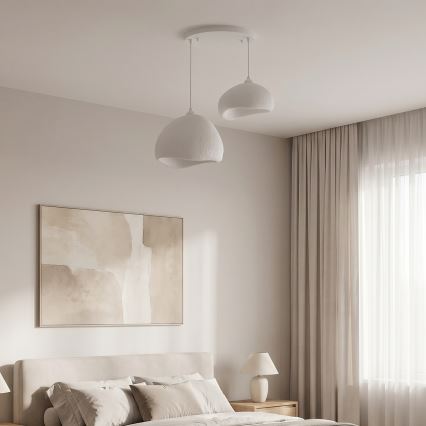 Brilagi - Suspension sur câble WABI SABI 2xE27/40W/230V Ø 70 cm blanche