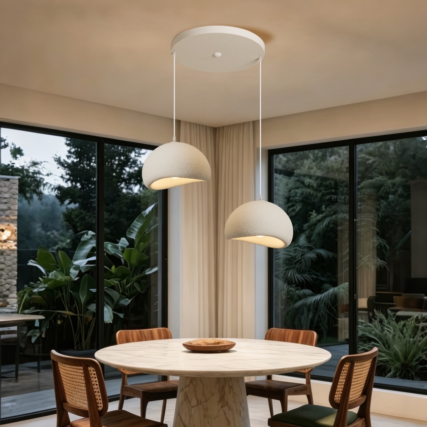 BRILAGI - Suspension sur câble WABI SABI 2xE27/60W/230V blanche
