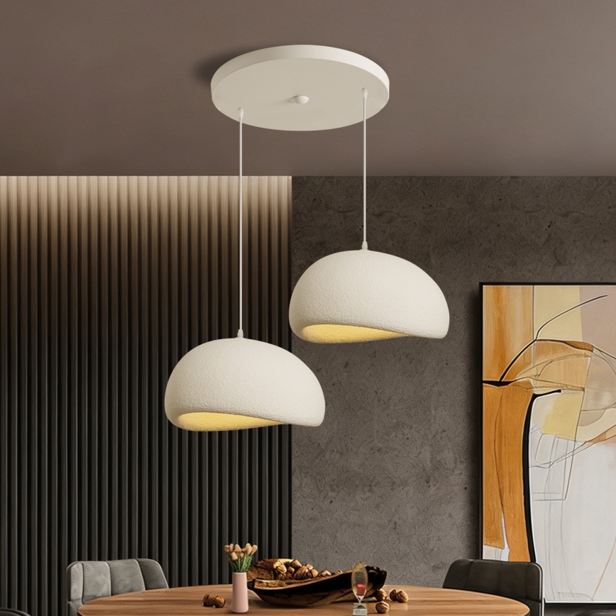 BRILAGI - Suspension sur câble WABI SABI 2xE27/60W/230V blanche