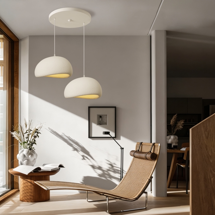BRILAGI - Suspension sur câble WABI SABI 2xE27/60W/230V blanche