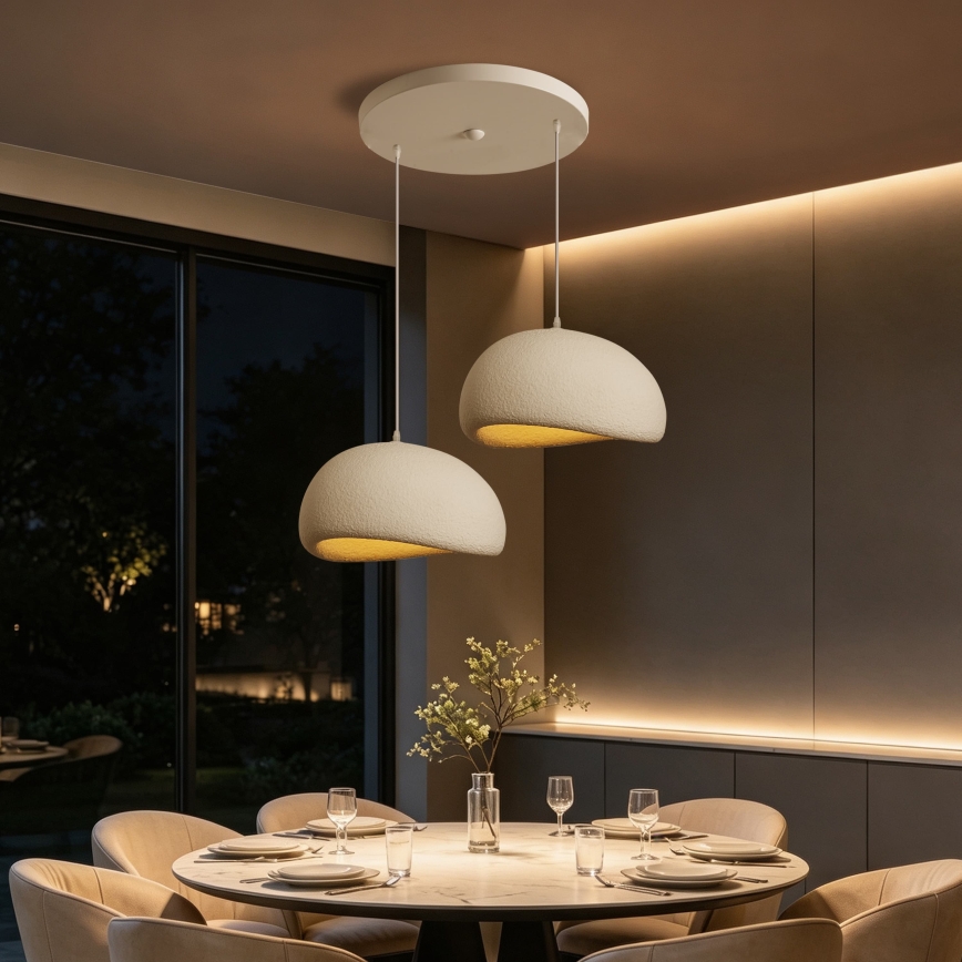 BRILAGI - Suspension sur câble WABI SABI 2xE27/60W/230V blanche
