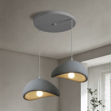 BRILAGI - Suspension sur câble WABI SABI 2xE27/60W/230V gris