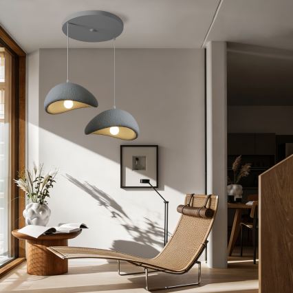 BRILAGI - Suspension sur câble WABI SABI 2xE27/60W/230V gris